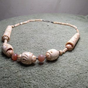 Island Bone handcrafted tribal necklace imported